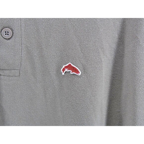 Simms Polo Shirt Mens 2XL Short‎ Sleeve Fishing Light Brown 3XDRY - Picture 3 of 9